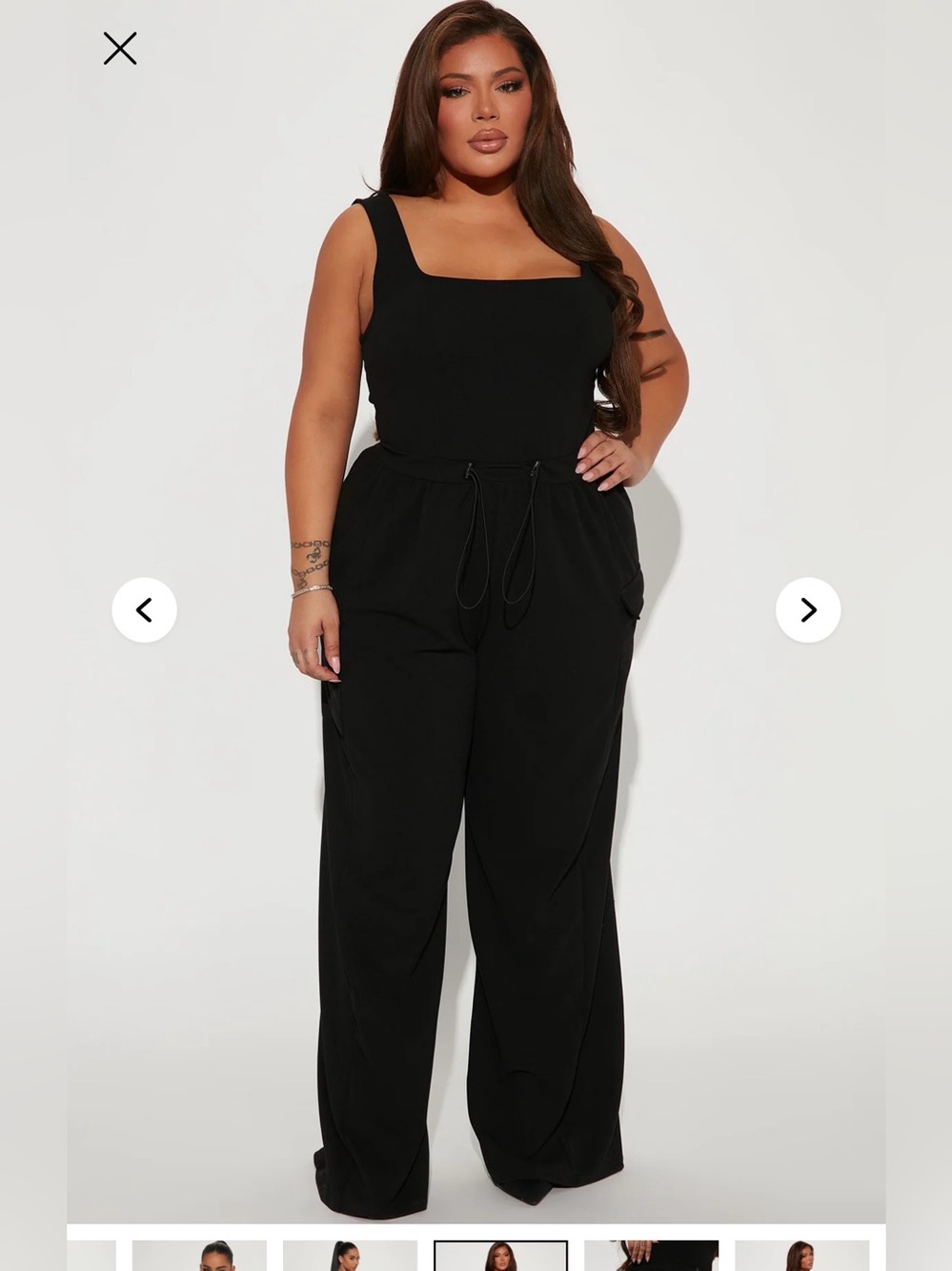 NWT Fashion Nova Willow Cargo Jumpsuit